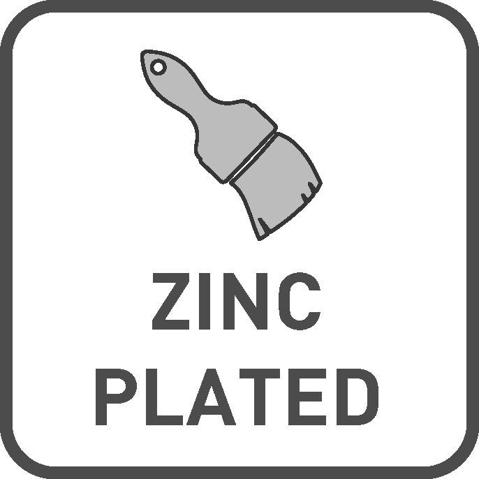 Finitura: zincata