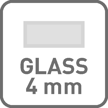 стъкло на уред [mm]: 4