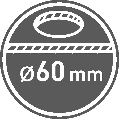 Mounting hole diameter [mm]: 60
